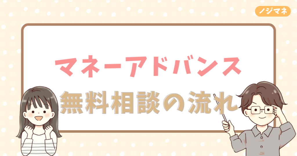 マネーアドバンスの無料相談の流れ